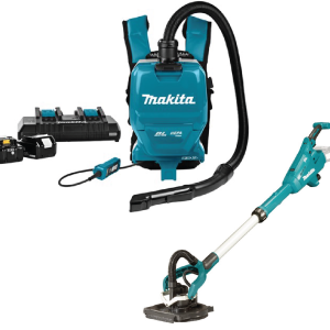 Makita rugstofzuiger + wandschuurmachine
